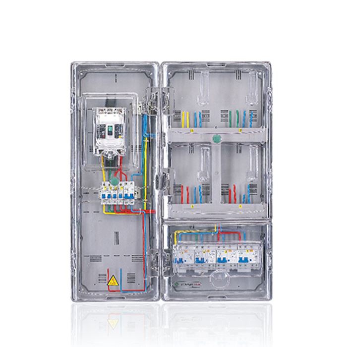 14 Single Phase Four Meters Card-Insert Energy Meter Box